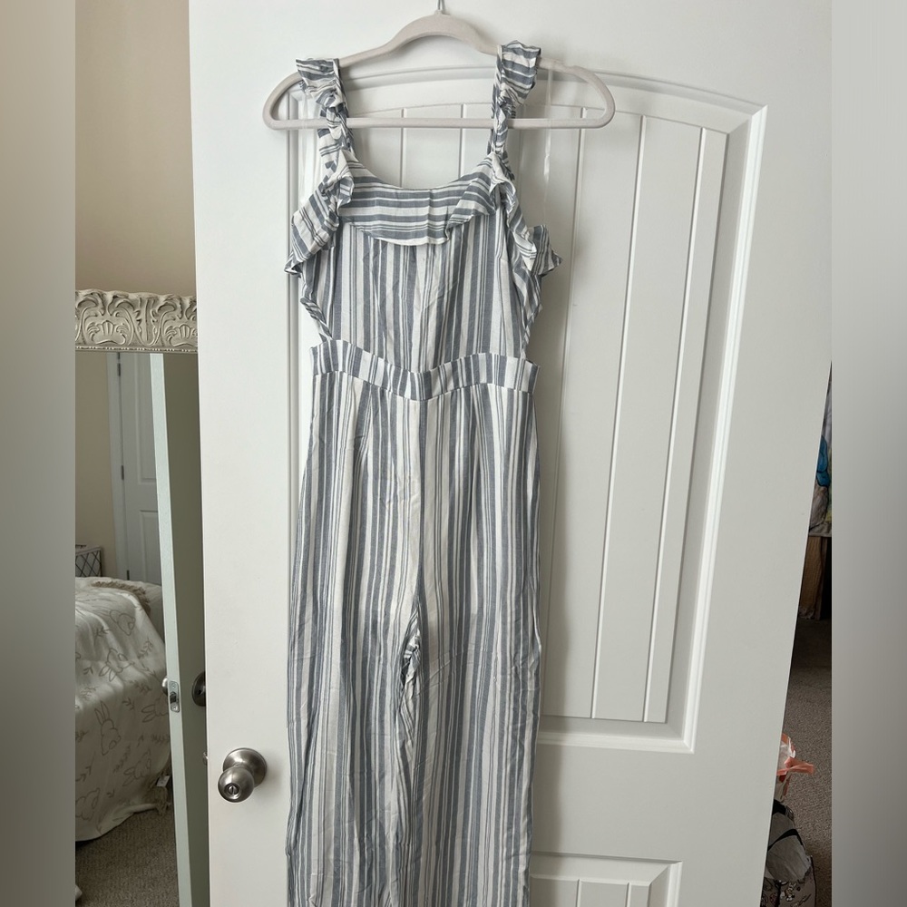 Altar’d State striped jumpsuit